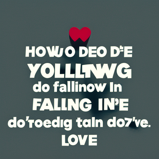 How Do You Know You're Falling In Love?